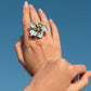 Fast Florals - Blue - Paparazzi Ring Image