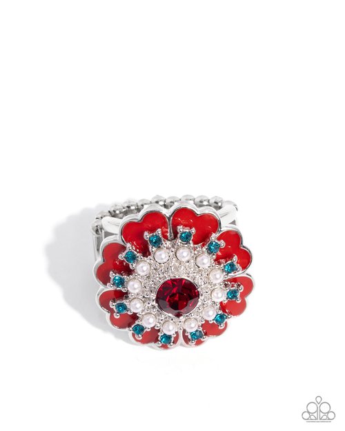Gallery Glitz - Red - Paparazzi Ring Image