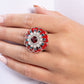 Gallery Glitz - Red - Paparazzi Ring Image