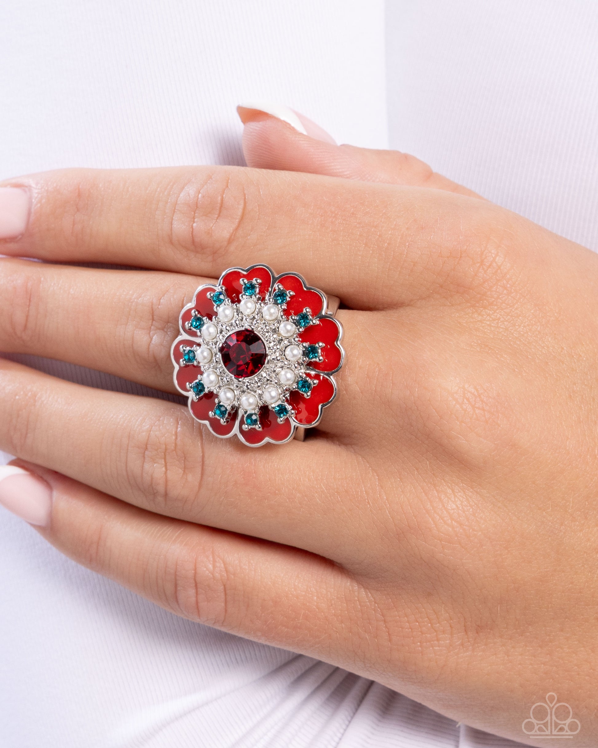 Gallery Glitz - Red - Paparazzi Ring Image