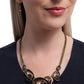 Manacled Melody - Brass - Paparazzi Necklace Image
