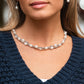 Pearl Pace - White - Paparazzi Necklace Image
