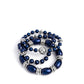 Smooth Stacks - Blue - Paparazzi Bracelet Image