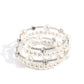 Adorably Amiable - White - Paparazzi Bracelet Image