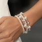 Adorably Amiable - White - Paparazzi Bracelet Image