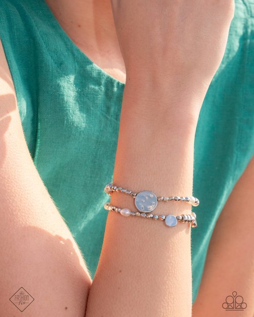 Refreshing Rumba - White - Paparazzi Bracelet Image