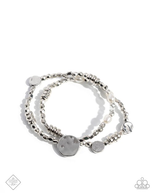 Refreshing Rumba - White - Paparazzi Bracelet Image