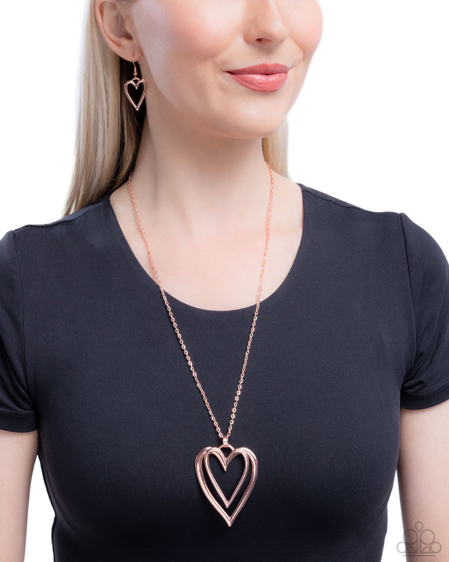 Lets HEART At the Very Beginning - Gold - Paparazzi Necklace Image
