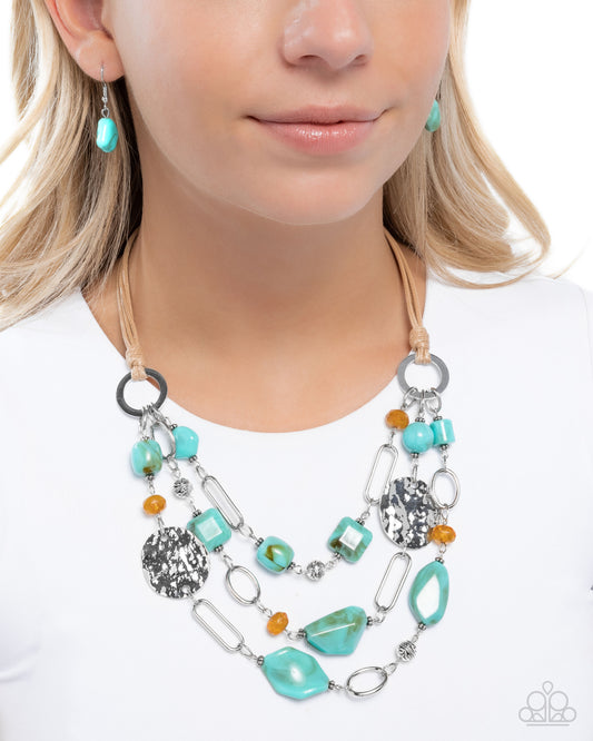 Malibu Media - Blue - Paparazzi Necklace Image