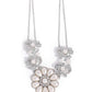 Sprouting Shimmer - White - Paparazzi Necklace Image