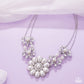 Sprouting Shimmer - White - Paparazzi Necklace Image
