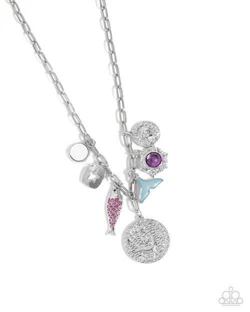 Mismatched Mystery - Purple - Paparazzi Necklace Image