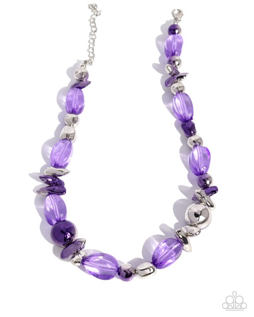 Mutual Mirage - Purple - Paparazzi Necklace Image
