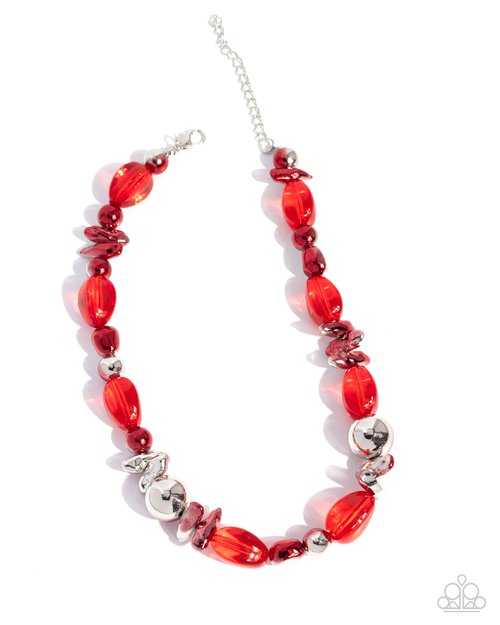 Mutual Mirage - Red - Paparazzi Necklace Image