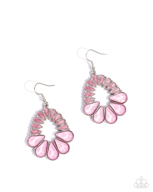 Mesmerizing Moment - Pink - Paparazzi Earring Image