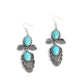 Blooming Bevy - Blue - Paparazzi Earring Image