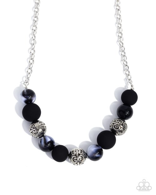 Bewitching Texture - Black - Paparazzi Necklace Image