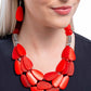 Smooth Spoken - Red - Paparazzi Necklace Image