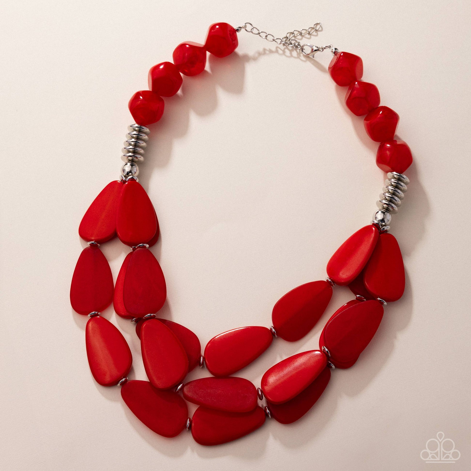 Smooth Spoken - Red - Paparazzi Necklace Image