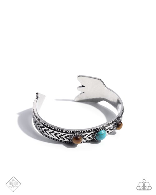 Earthy Expo - Blue - Paparazzi Bracelet Image