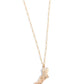 Dazzling-Yard Dash - Gold - Paparazzi Necklace Image
