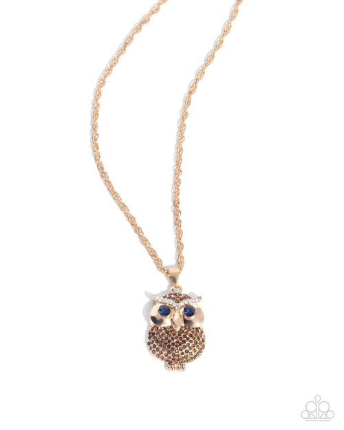 Opulent Owl - Paparazzi Necklace Image
