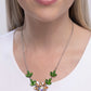 Blossoming Baseline - Orange - Paparazzi Necklace Image