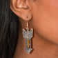 Elemental Exhibit - Brown - Paparazzi Earring Image