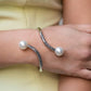 Effulgent Exemplar - White - Paparazzi Bracelet Image