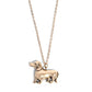 Darling Dachshund - Gold - Paparazzi Necklace Image
