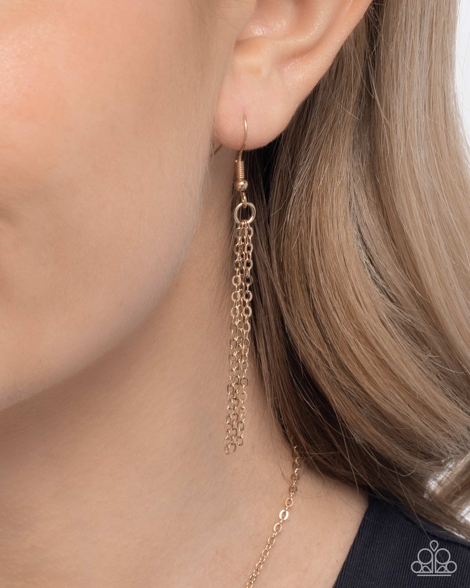 Darling Dachshund - Gold - Paparazzi Necklace Image