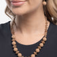 Cloudy with a Chance of CHARACTER - Brown - Paparazzi Necklace Image