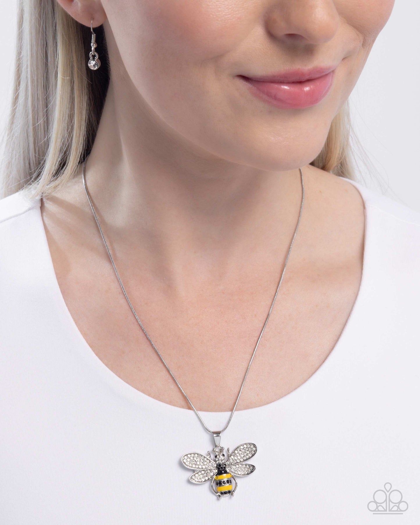 Be Humble Bumblebee - Yellow - Paparazzi Necklace Image