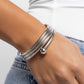 Calmly Coiled - Silver - Paparazzi Bracelet Image