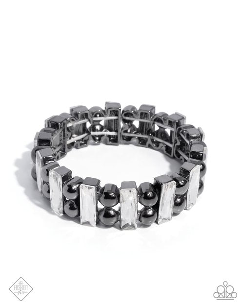 Assertive Admiration - Black - Paparazzi Bracelet Image