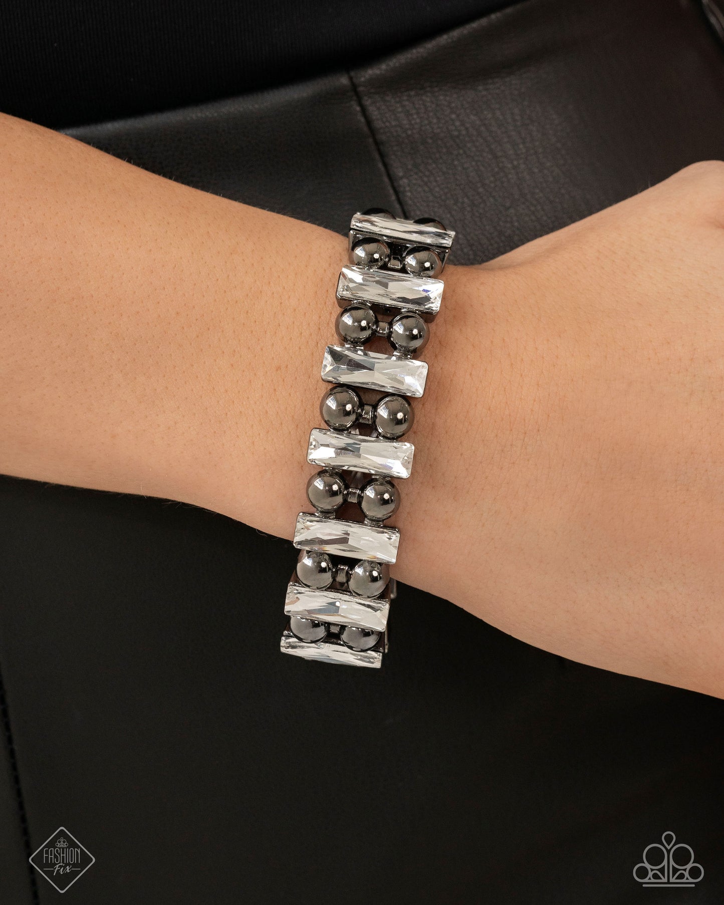 Assertive Admiration - Black - Paparazzi Bracelet Image