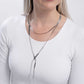 Monochromatic Movement - Silver - Paparazzi Necklace Image