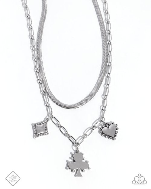 Sentimental Sunset - White - Paparazzi Necklace Image