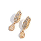 Cheerful Care - Gold - Paparazzi Earring Image