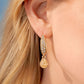 Cheerful Care - Gold - Paparazzi Earring Image