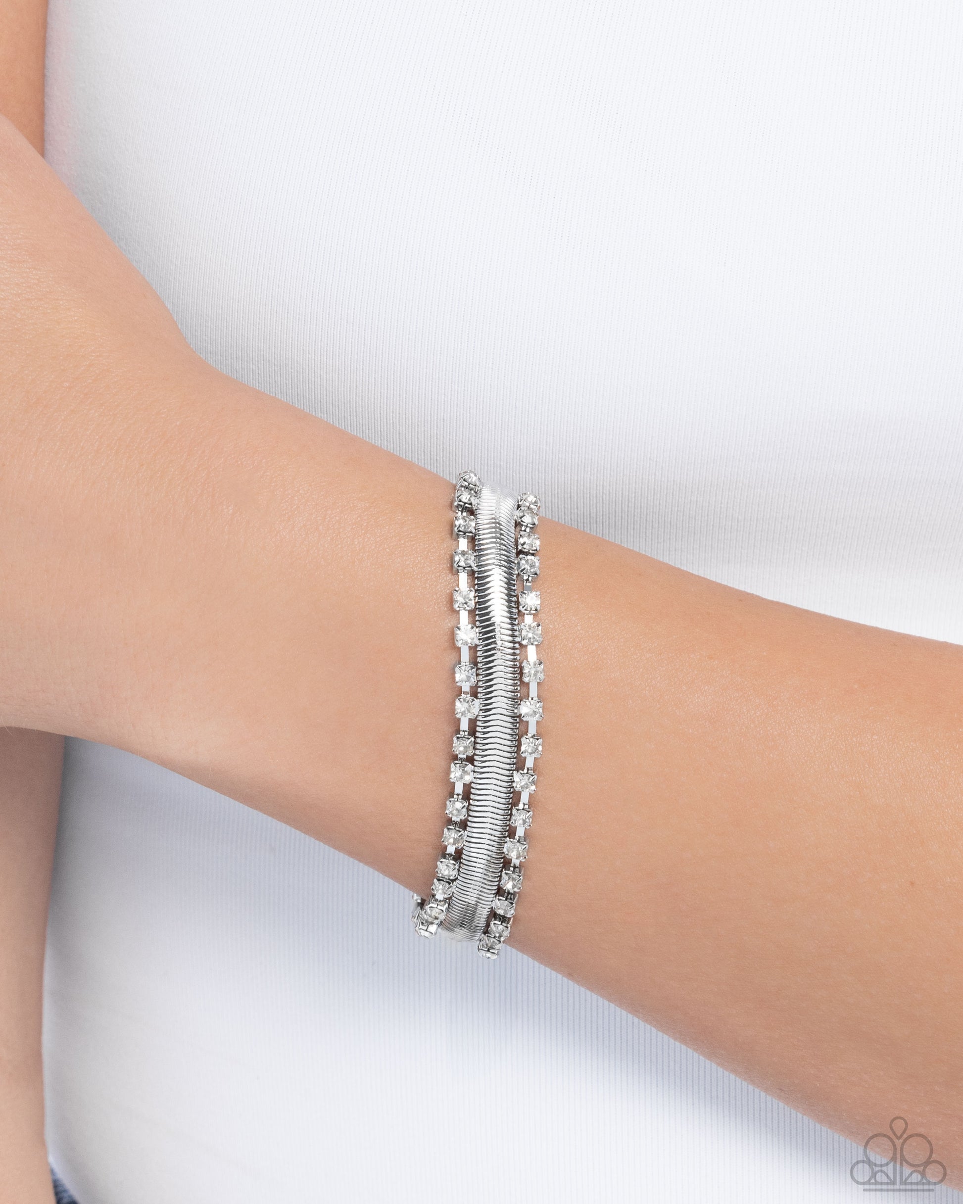 Radical Resolution - White - Paparazzi Bracelet Image