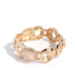 Feminine Flecks - Gold - Paparazzi Bracelet Image