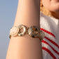 Feminine Flecks - Gold - Paparazzi Bracelet Image