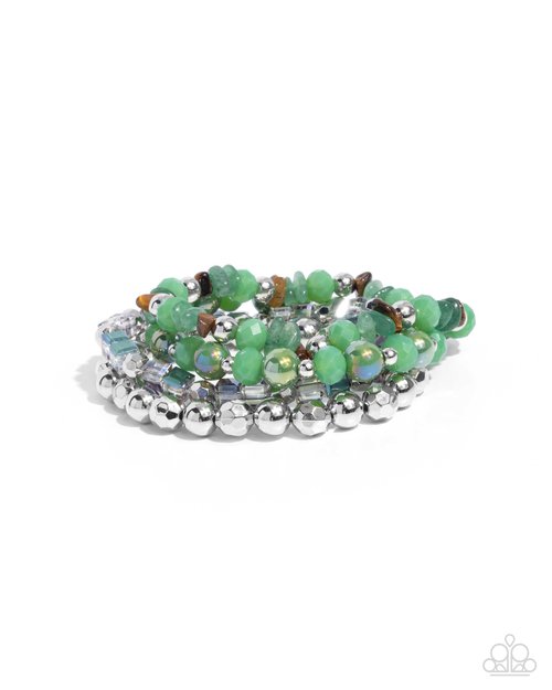 Supervisory Stack - Green - Paparazzi Bracelet Image
