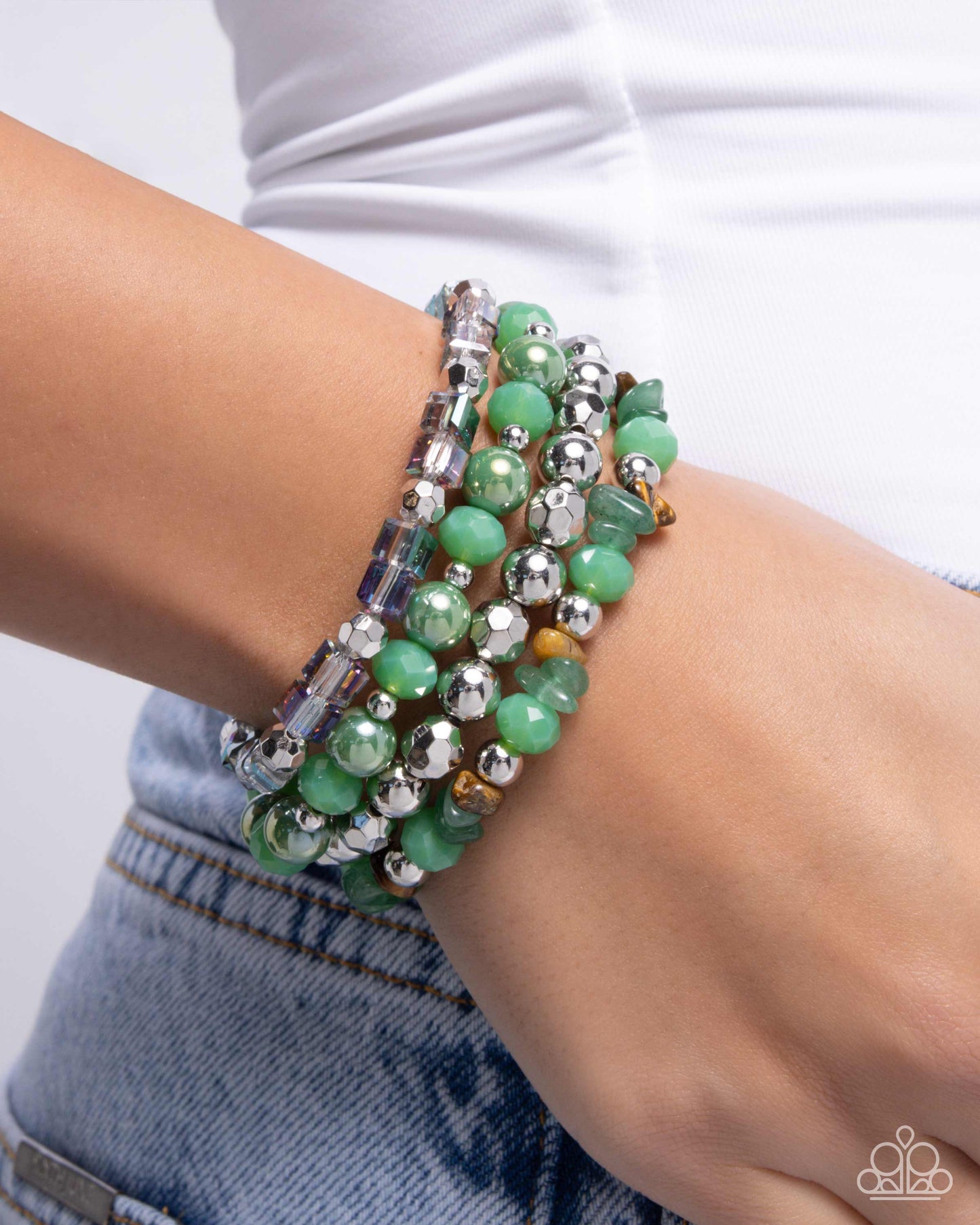 Supervisory Stack - Green - Paparazzi Bracelet Image