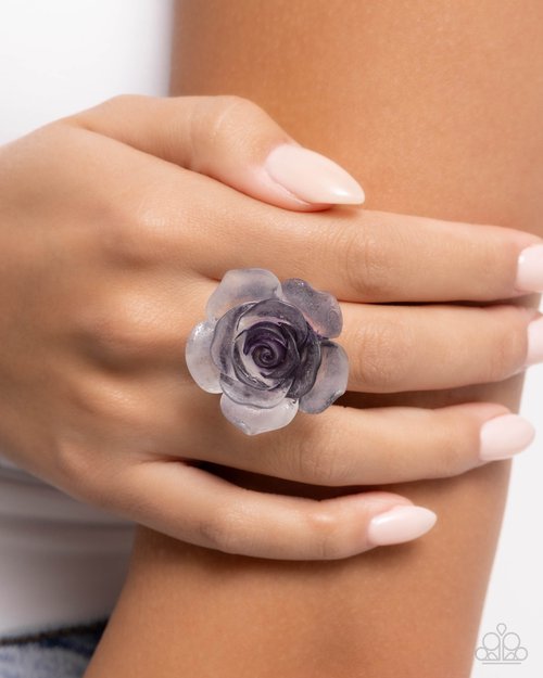 Floral Intentions - Purple - Paparazzi Ring Image