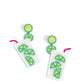 Lavish Limes - Green - Paparazzi Earring Image