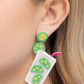 Lavish Limes - Green - Paparazzi Earring Image
