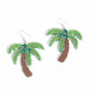 Pampered Palm Tree - Green - Paparazzi Earring Image