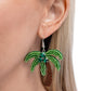 Pampered Palm Tree - Green - Paparazzi Earring Image